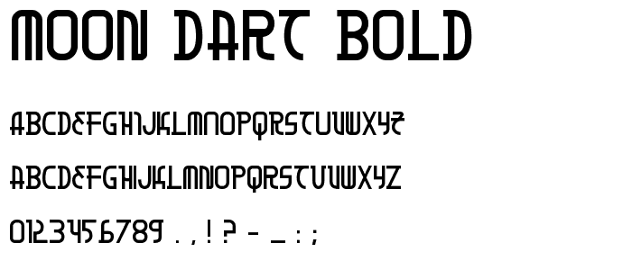 Moon Dart Bold font